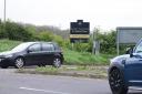 Hopkins Homes is battling for permission to keep an advertising board up at the Stockton roundabout