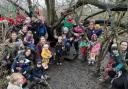 Staff, parents and pupils at the Early Years Provision on Beccles Common