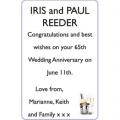 IRIS and PAUL REEDER