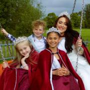 Beccles Carnival Queen Miranda Hyde with her attendants Jaimia Woolnough, Lionel-John Richards and Phoebe Jackson