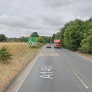 There were delays on the A146 in Worlingham following a crash