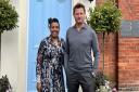 Claire Myers-Lamptey, owner of the Old Post Office, with Channel 4 presenter George Clarke