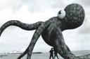 A huge inflatable Octopus by Air Artists on Great Yarmouth beach