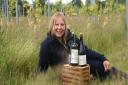 Rebecca Mayhew in her vineyard at Old Hall Farm in Woodton