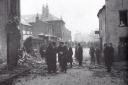 The damage to St Peter's Plain in Great Yarmouth after a zeppelin attack in 1915