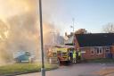 The fire broke out in St Georges Road in Beccles