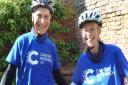 Ted Potter and his wife Amanda will cycle to 100 churches in 100 hours next week. Picture: Cancer Research UK