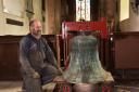 The Church of St Peter in Hedenham has the 6 bells rehung in the tower after renovation work ensures they will ring again. The bells were renovated by John Taylor and Co, Bellhanger Andrew Ogden ensures all 6 go back into place.