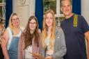 Jess Kemp (centre right) received a string of grade 7s, 8s and 9s - the best GCSE results SET Beccles has ever seen