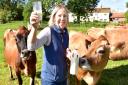 Rebecca Mayhew runs a micro diary selling raw milk from Jersey cows. Picture: Nick Butcher.