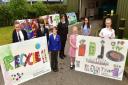 Local school children have taken part in an art competition to design signs to promote recycling.