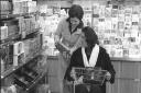 Christmas shopping in the Woolworths at Kings Lynn. Date: November 29, 1974