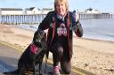 Cathy Ryan will be running 3 marathons in 3 countries to raise money. She trains alongside her dog Bess.
Byline: Sonya Duncan
Copyright: Archant 2017
