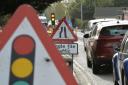 Temporary traffic lights on a stretch of the A146 are causing long delays for drivers going in and out of Beccles.