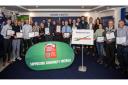 Winners and sponsors pictured together at the Suffolk FA Awards Ceremony which was held at Portman Road.