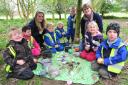 Youngsters from Stepping Stones nursery, Woodton, taking part in a forest school programme.