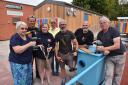 Volunteers at Beccles Lido work to get the pool ready for the public opening  after building of a new toilet block in 2018