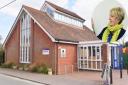Bungay Library. Inset: Sylvia Knights. Pictures: Newsquest
