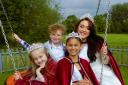 Beccles Carnival Queen Miranda Hyde with her attendants Jaimia Woolnough, Lionel-John Richards and Phoebe Jackson