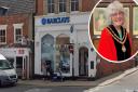 Beccles mayor Christine Wheeler is working to challenge Barclays over their decision to close the Beccles branch