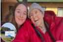 Christine Lee (right) will be leaving All Hallows care home in Bungay today. Picture - Submitted