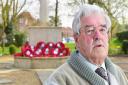 Douglas Peck from Beccles pictured at the Memorial which he looked after
