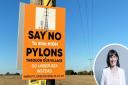Shadow chancellor Rachel Reeves has said a controversial pylons scheme should go ahead