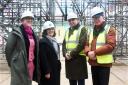 A tour was held of the Winter Gardens. Pictured are specialist conservation architect Faye Davies; area director from the National Lottery Fund Robyn  Llewellyn;  Carl Smith leader of the Great Yarmouth Borough Council, and cllr Trevor Wainwright