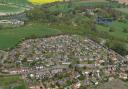 Norfolk village Gillingham from the sky