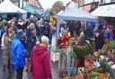 Hundreds of people turned out as Bungay's popular Christmas street market returned.