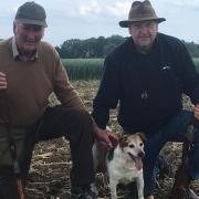 Monty Bunn (left) was always happiest out and about in the great outdoors of the Suffolk countryside.