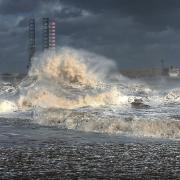 Storm Eunice churns the sea at Gorleston captured by hobby photographer Ian Bowyer.