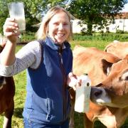 Rebecca Mayhew at Old Hall Farm in Woodton, which has been shortlisted among the finalists for the British Farming Awards