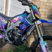 The motocross bike that was stolen.
