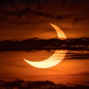 A partial solar eclipse will be visible over the UK on October 25