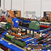 The main exhibition hall for the Lowestoft model engineering and model making exhibition.