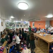 Albert Pye Community Primary School pupils visited the Minsmere Ward at Beccles Hospital.