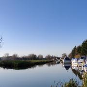 Beautifully calm and bright day along the River Chet Jim Stuart