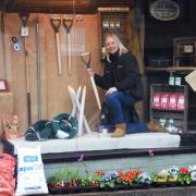 Shop manager Sarah Coleman in the shop window of Loddon Garden and DIY Picture; Denise Bradley