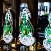 The Green Dragon has a range of beers brewed on site
