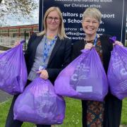 Liz Sunderland's Slimming World Groups have donated clothes no longer fitting them, a total of 107 sacks of clothes