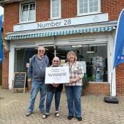 Bosses at Bungay Community Support celebrate the funding