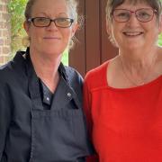 Tracey Fairman and Marian Hanner at Brooke House Care Home