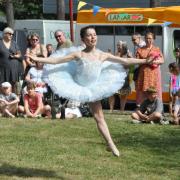 A dancer from the June Glennie School of Dance