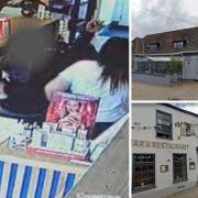 A minimum of six businesses were targeted by the same gang of thieves who used the same distraction tactics in their approach
