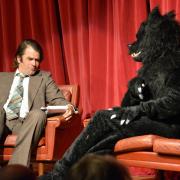 Black Shuck is interviewed at the festival Picture: Justin Strangward