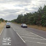 The A146 was closed at Barnby