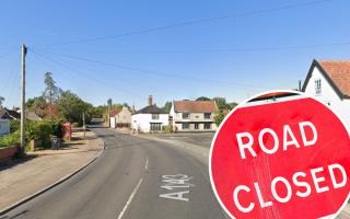 A section of the A143 in Haddiscoe will be closed for several nights this month