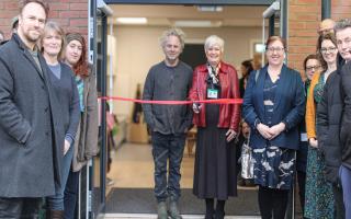 Oscar-winning author Charlie Mackesy OBE, who wrote 'The Boy, the Mole, the Fox and The Horse', officially opened Holton St Peter Primary School's new 'Sparkles Nursery'. Picture: Concertus Design and Property Consultants